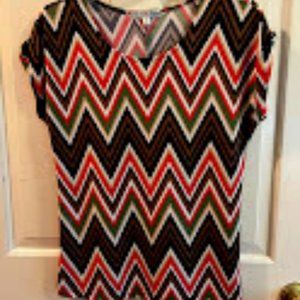 Vintage Suzie Cap Sleeve Dressy Blouse Size Small